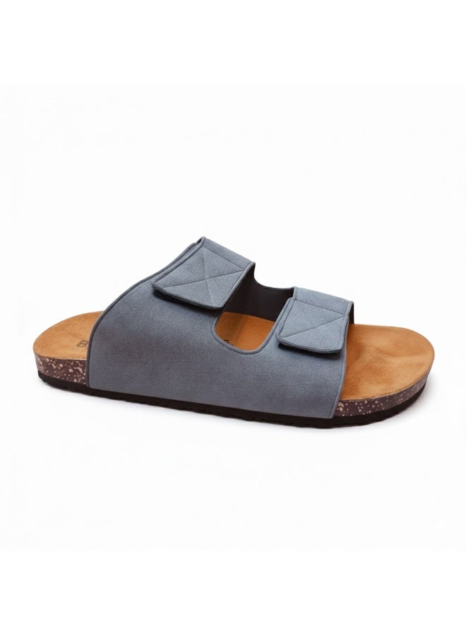 Stylish men's slippers with a modern and comfortable design – genuine leather and non-slip orthopedic sole, available in various sizes and colors. - Image 4